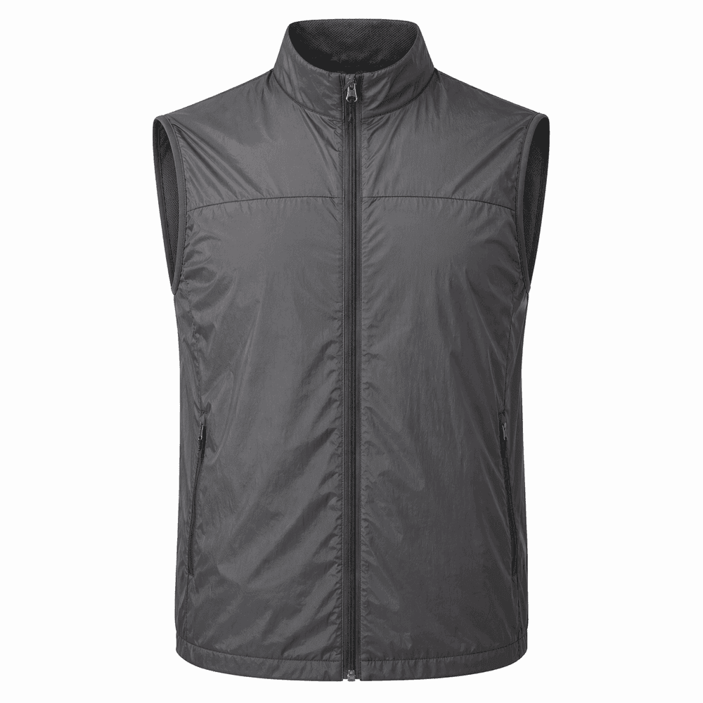 chaleco de running gris oscuro 