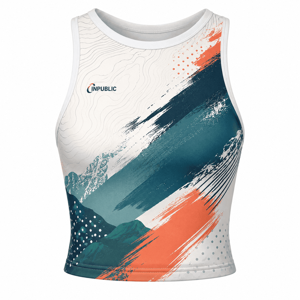 top deportivo de mujer con diseño full print