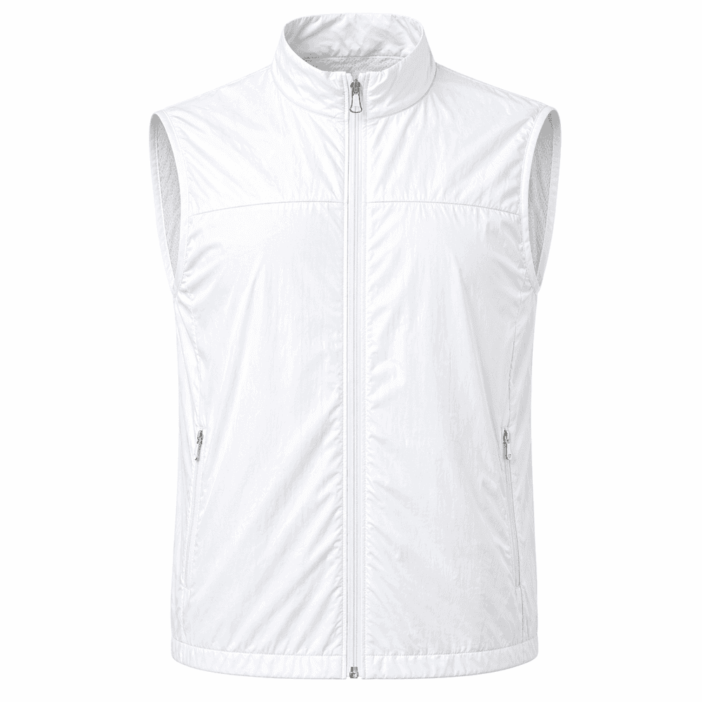 chaleco running blanco 