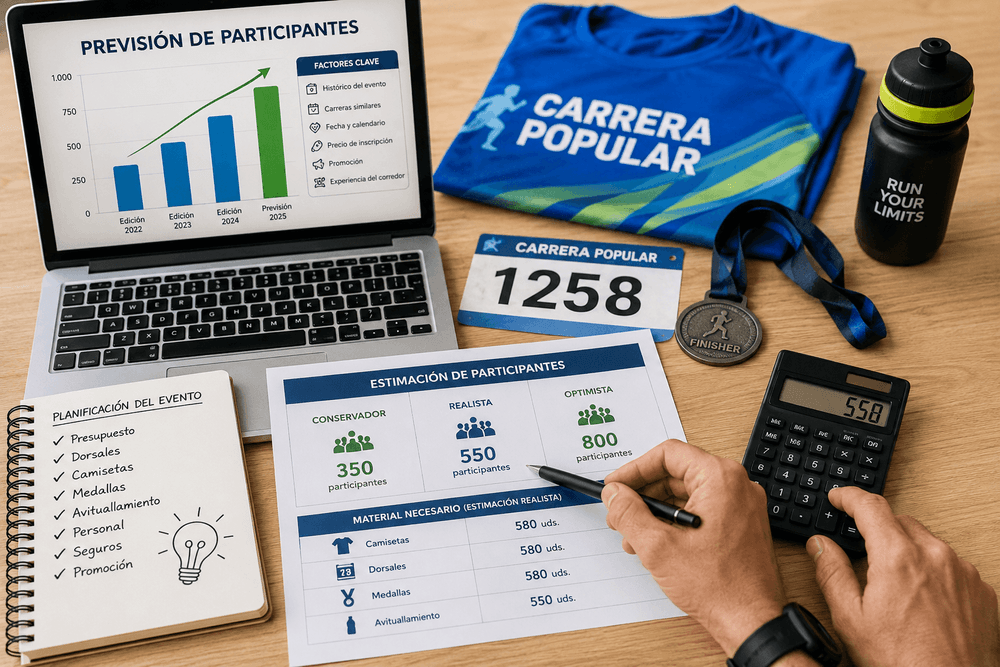 calculo participantes carrera popular