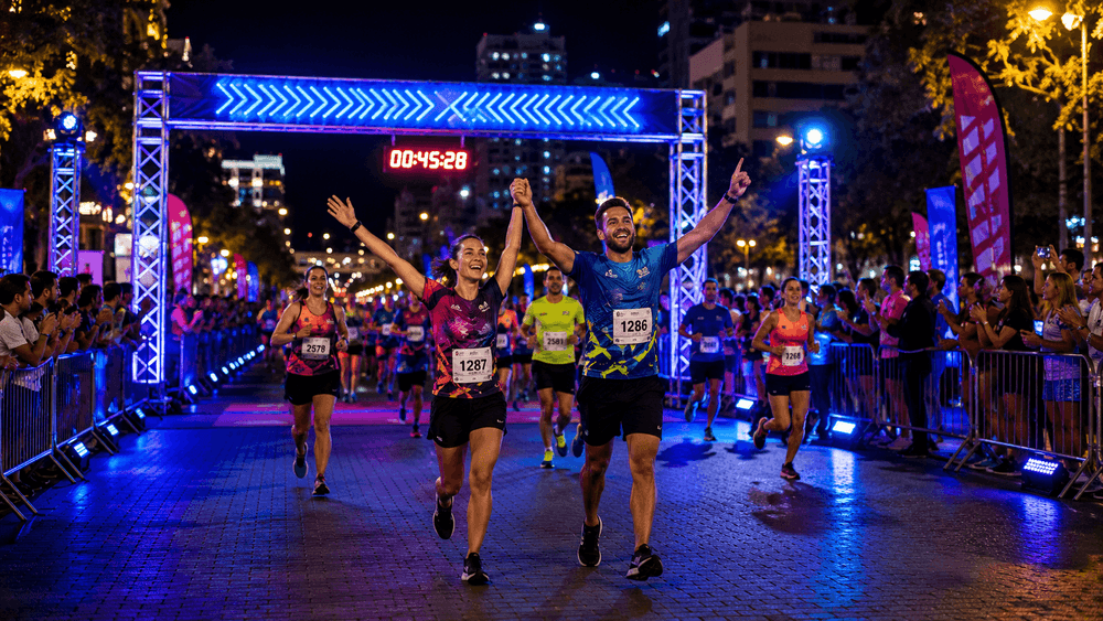 Cómo organizar una carrera popular nocturna 