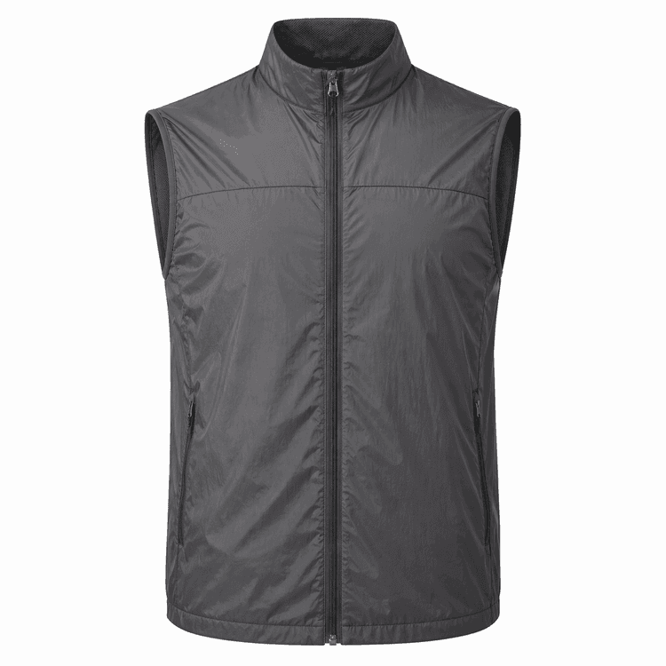 chaleco de running gris oscuro 