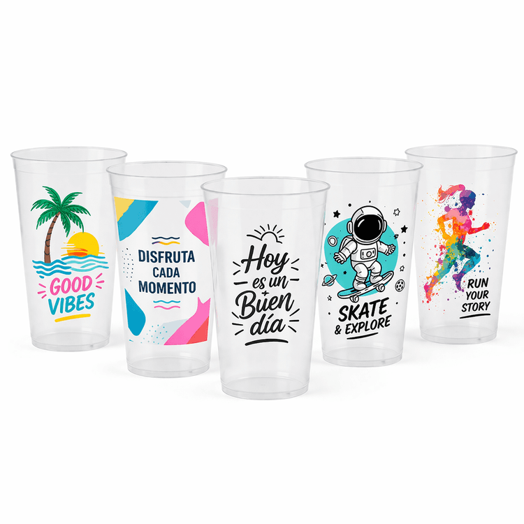 vasos de plastico personalizados