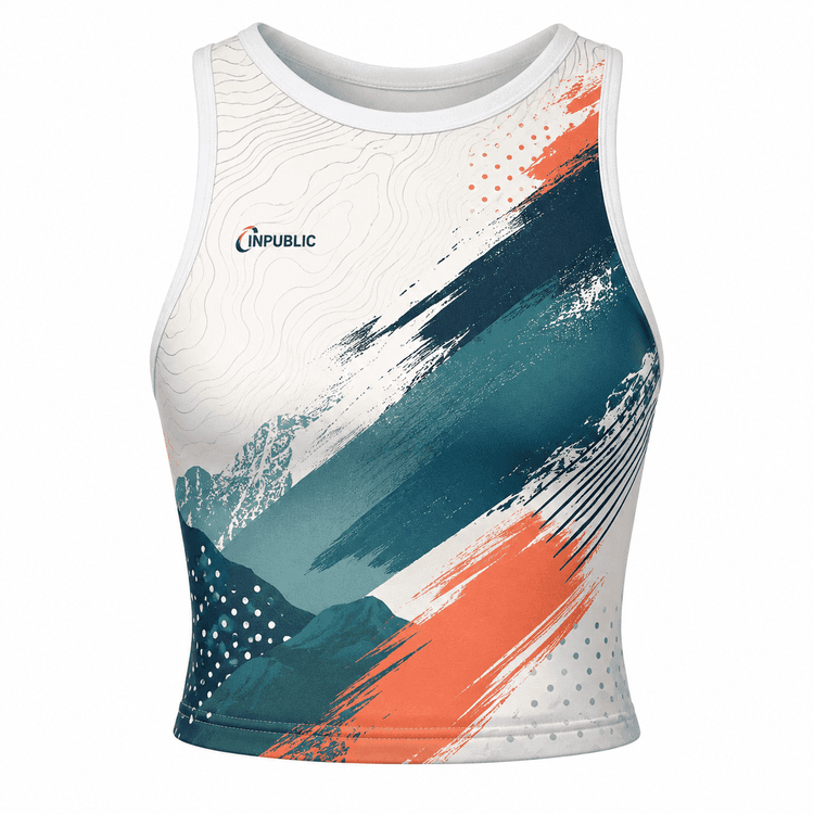top deportivo de mujer con diseño full print