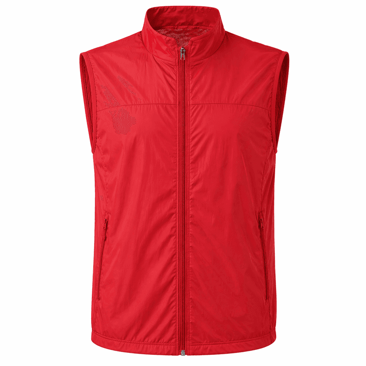 chaleco running rojo