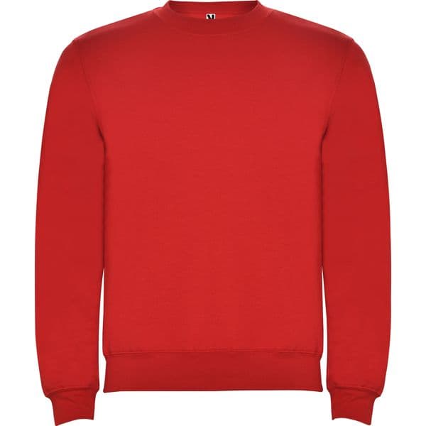 sudadera sin capucha clasica roja