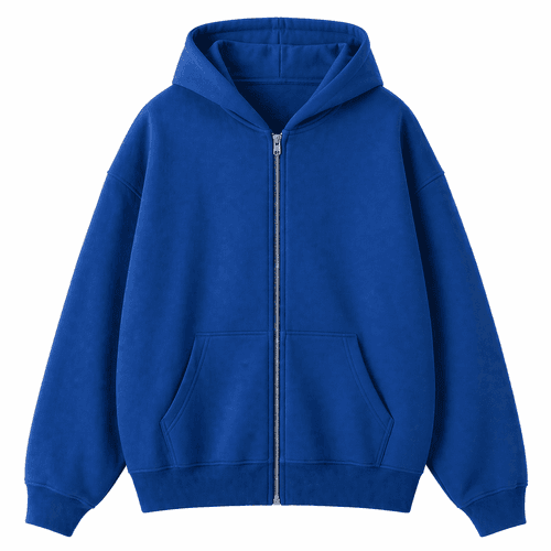 sudadera oversize azul oscuro con capucha