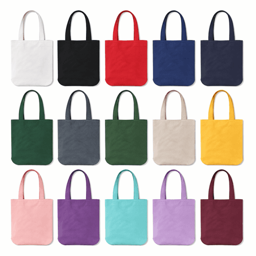 variedad de colores de tote bag