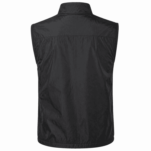 chaleco running negro atras