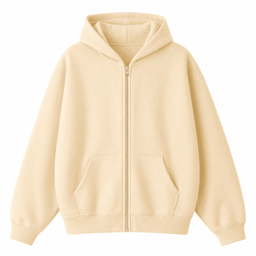 sudadera oversize amarillo claro con capucha