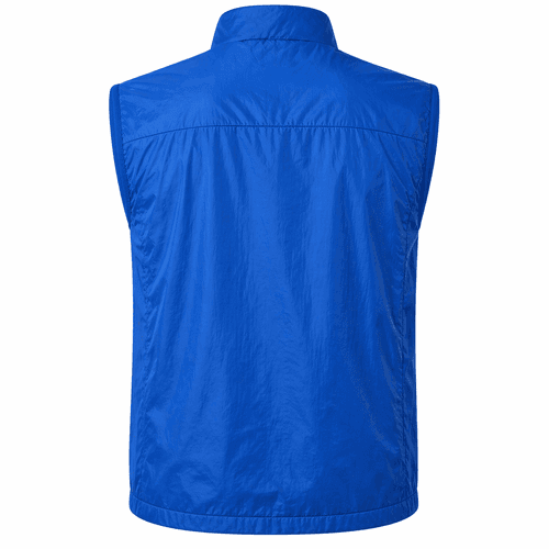 chaleco running azul atras