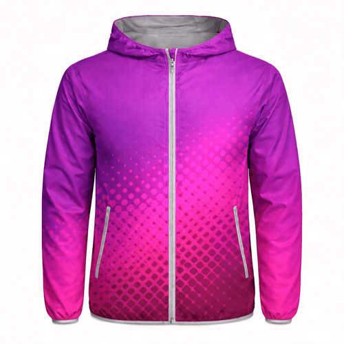 cortavientos full print fucsia