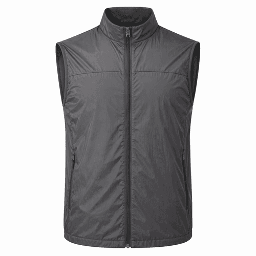 chaleco de running gris oscuro 