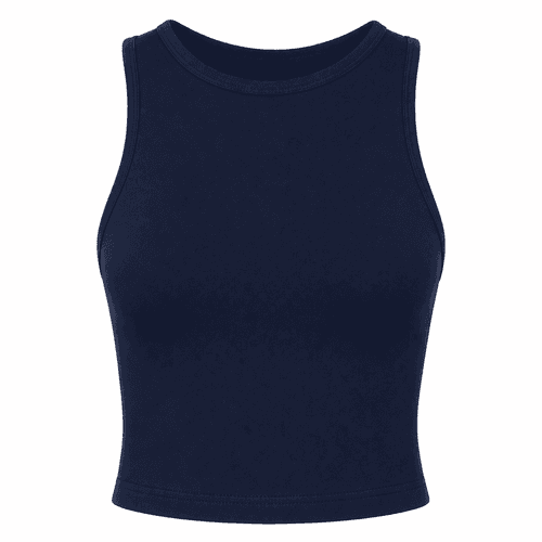 top deportivo azul marino de mujer 
