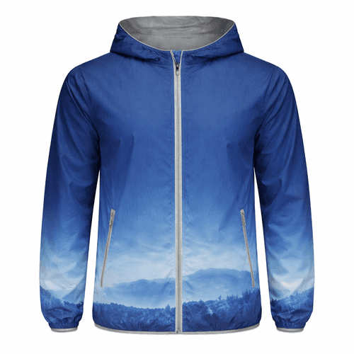 cortavientos full print azul 