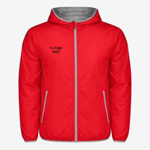 cortavientos rojo personalizado