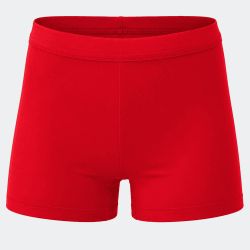 mallas cortas running rojas