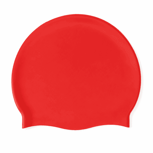 gorro de silicona en rojo personalizado