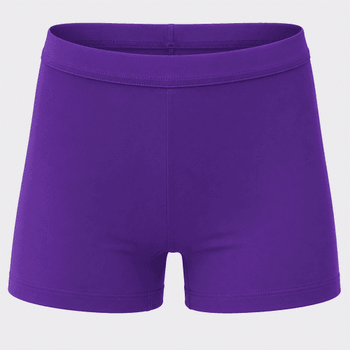 mallas cortas running morado