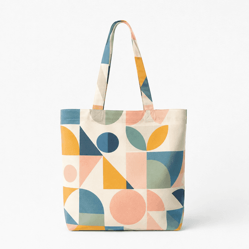 tote bag con diseño full print primaveral