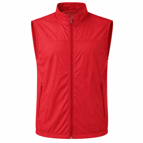 chaleco running rojo