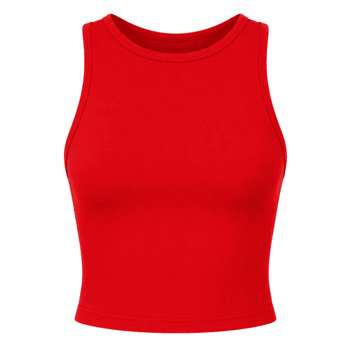 top deportivo mujer en rojo