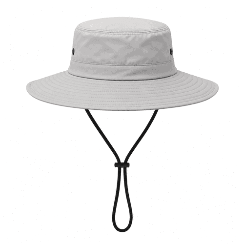 sombrero pescador gris claro personalizado