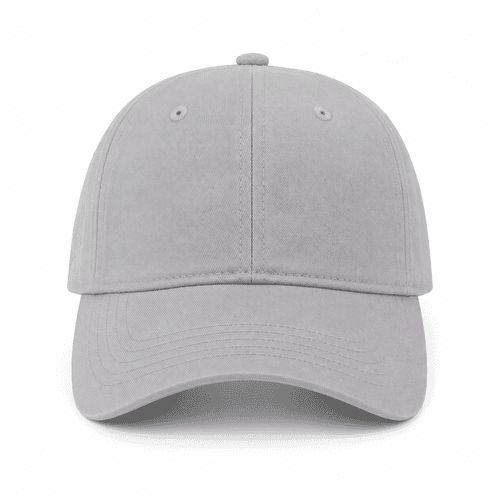 gorra de algodon gris personalizada frontal