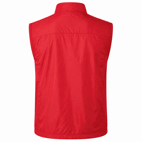 chaleco running rojo atras