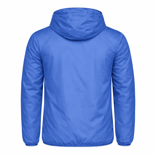 cortavientos azul personalizado atras