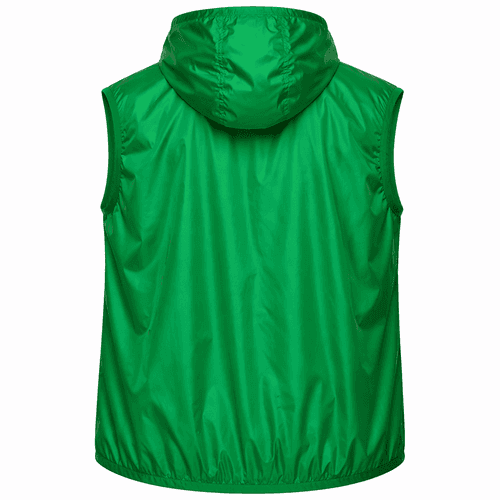 chaleco cortavientos verde atras