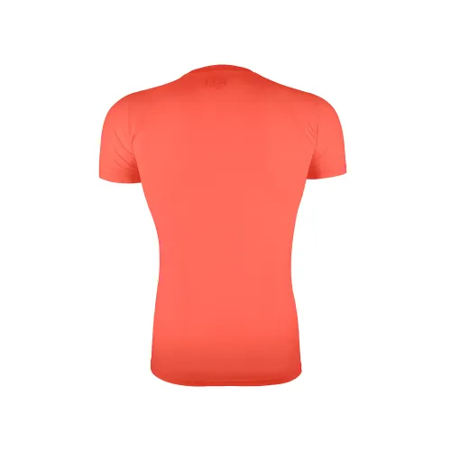 camiseta modelo start coral detras