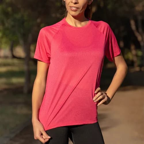 camiseta tecnica modelo start fucsia