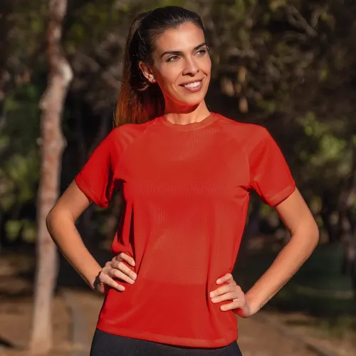 camiseta tecnica modelo start roja