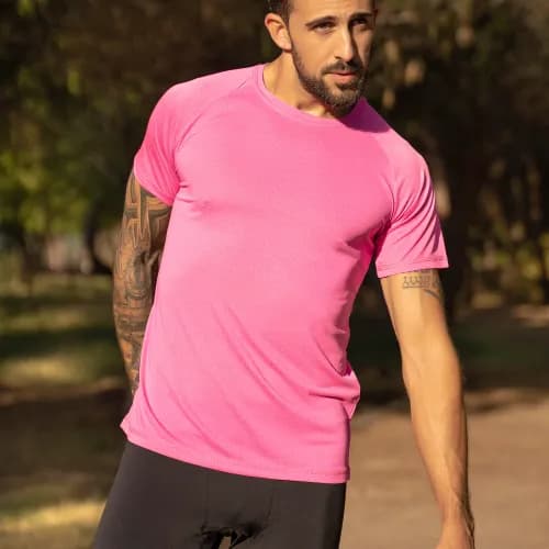 camiseta tecnica modelo start rosa