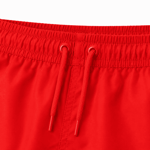 detalles bañador rojo masculino personalizado
