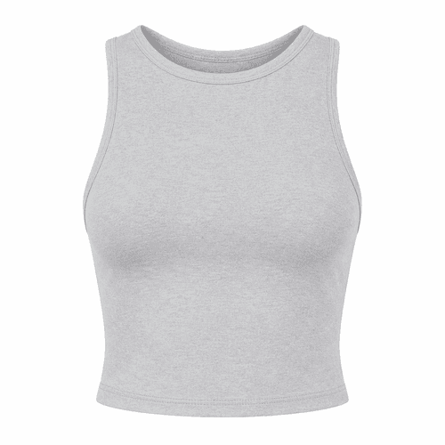 top deportivo mujer en gris claro