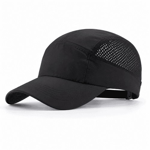 gorra transpirable en negro