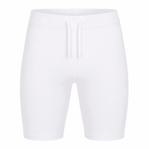 mallas cortas de hombre en blanco