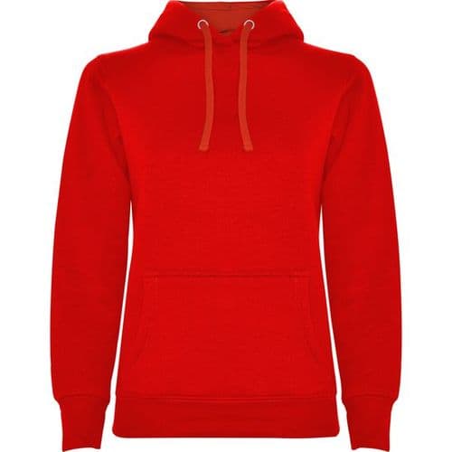 sudadera con capucha modelo woman roja