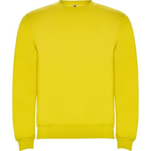 sudadera sin capucha clasica amarilla