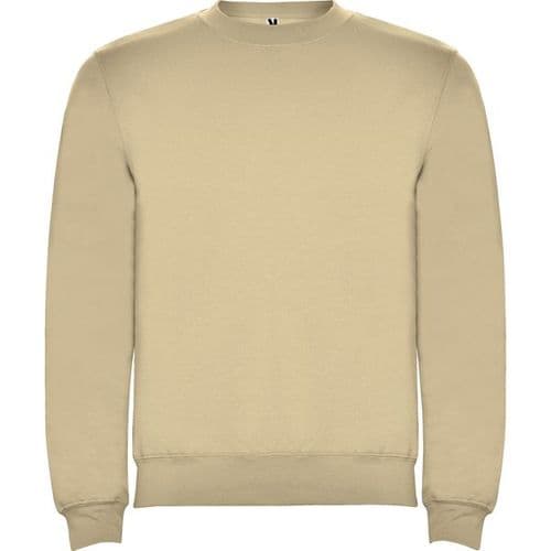sudadera sin capucha clasica arena
