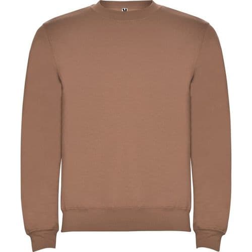 sudadera sin capucha clasica moca