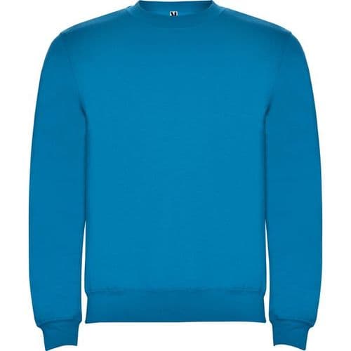 sudadera sin capucha clasica azul oceano