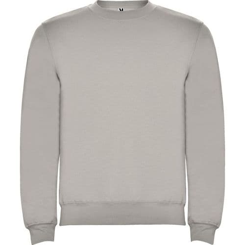 sudadera sin capucha clasica gris piedra