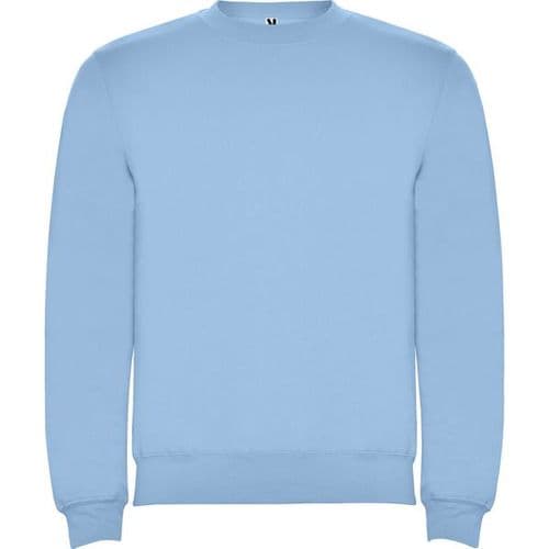 sudadera sin capucha clasica celeste