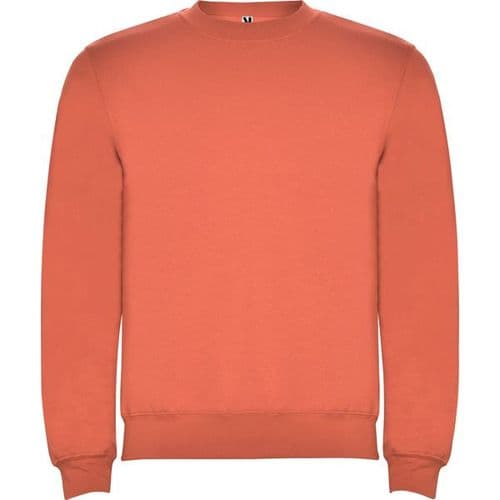 sudadera sin capucha clasica coral