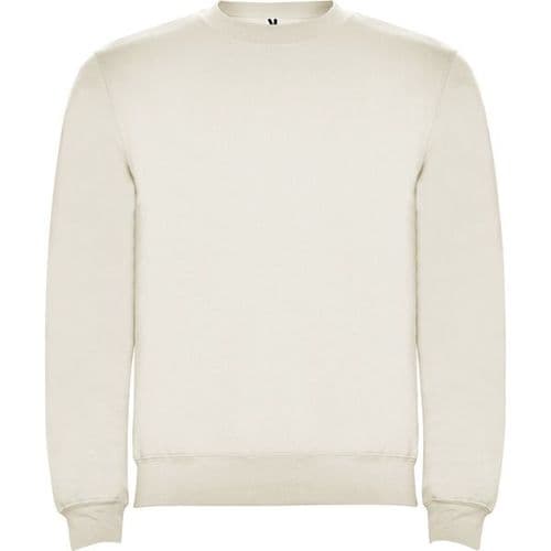 sudadera sin capucha clasica blanco vintage 