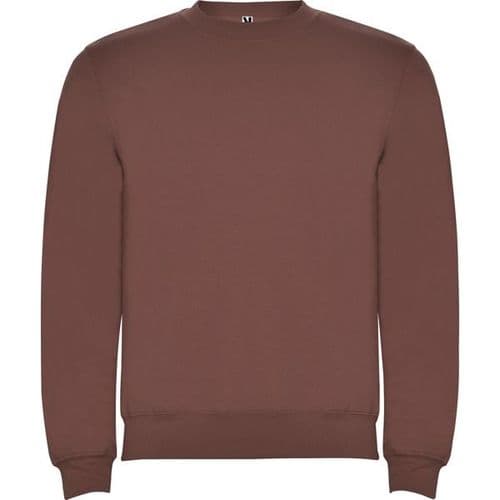 sudadera sin capucha clasica rojo palido