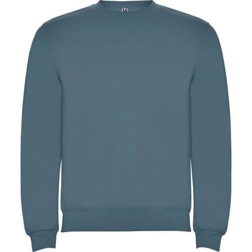 sudadera sin capucha clasica azul tormenta